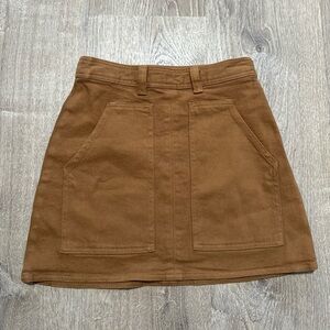Aritzia Wilfred Free Womens Tan Mini Skirt Size 0
